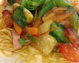 あっさり野菜あんかけ固焼きそば作り方5写真