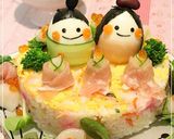 ひな祭り＊お雛様寿司オードブル・キャラ弁作り方6写真