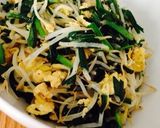 ご飯もりもり♪簡単ニラ玉もやし♡作り方6写真