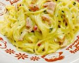 レンジ簡単カップスープの素でカルボナーラ作り方6写真