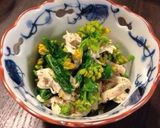 菜の花とささみの粒マスタード和え✿作り方2写真