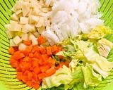 食べる♥トマトと鶏肉のクリームスープ♥作り方1写真