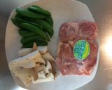 スナップエンドウと鶏肉のうま塩炒め物作り方1写真