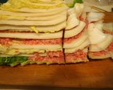 挽肉、ベーコンと白菜の重ね鍋大根おろし作り方3写真