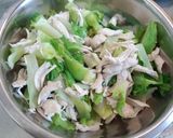 春が来た～♪蕾菜とささみのごま風味サラダ作り方9写真