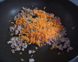 うちの夕飯　簡単*いろどりそぼろ丼*作り方3写真