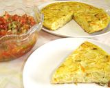 レンジで低カロ！野菜入りスペインオムレツ作り方4写真