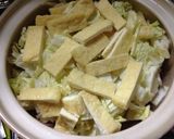 白菜と半熟玉子のゴマだれ煮作り方2写真