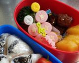 細い魚肉ソーセージ&チーズでキャラ弁に♬作り方6写真