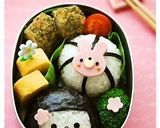 おかっぱちゃんおにぎり＊キャラ弁作り方6写真