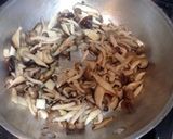 キノコと春菊のパスタ作り方2写真