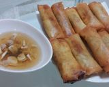 ☆簡単 餃子風春巻き☆お酢ﾀﾞﾚで♪作り方6写真