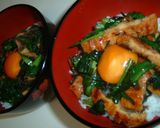うなにら玉丼作り方4写真