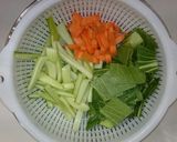 ささみのとチンゲン菜のクリーム煮作り方1写真