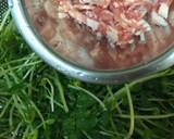 豆苗（トウミョウ）と豚肉のからし和え作り方3写真