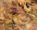 白菜たっぷり牛肉煮込み作り方3写真