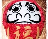 入学＊ダルマ立体ケーキ＊当選祝い作り方11写真