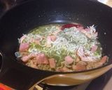 菜の花とシラスとベーコンのパスタ作り方6写真