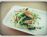 豆苗と魚ニソ＊オイレモ炒め作り方4写真