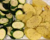 ☆ズッキーニとじゃがいものチーズ焼き☆作り方1写真