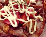 ガーリック豚マヨトマト丼作り方8写真