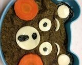 キャラ弁U・(ェ)・Uくまもん作り方1写真