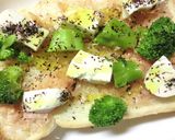 ブロッコリー×モッツァの紫蘇風味トースト作り方3写真