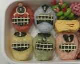 ﾄｯｷｭｳｼﾞｬｰ全員集合！キャラ弁♪作り方4写真