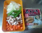 我が家のウインナー野菜クリームスープ作り方1写真