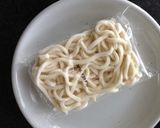 冷凍うどんで簡単カルボナーラ作り方2写真