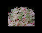 キャベツと油揚と蒲鉾の卵とじ作り方1写真