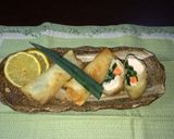 切って巻くだけ！鶏むねネギ春巻き作り方4写真
