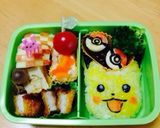 ピカチュウとモンスターボールのお弁当作り方3写真