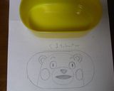 くまもんキャラ弁★作り方1写真