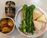 鶏と菜の花と筍の春色粒マスタード炒め作り方3写真
