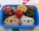 ネコちゃんキャラ弁当作り方5写真