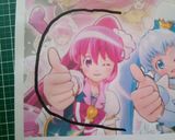 キャラ弁♥ハピネスチャージ プリキュア!キュアラブリー作り方1写真