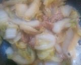 白菜と油揚げの卵とじ作り方4写真
