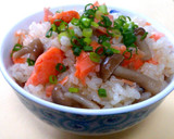 簡単！激ウマ！鮭としめじの炊き込みご飯作り方7写真