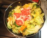 すべてカンの野菜炒め【自炊2食目】作り方7写真