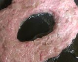 簡単★穴卵ハンバーグ和風作り方4写真