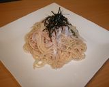 明太子とイカのスパゲティ作り方4写真