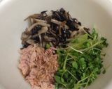 【男飯】きのこと貝割れの中華風ツナ和え作り方4写真