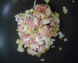 春キャベツと鶏こま切れ肉の親子炒めご飯作り方6写真