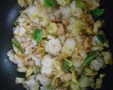 春キャベツと鶏こま切れ肉の親子炒めご飯作り方9写真