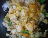 春キャベツと鶏こま切れ肉の親子炒めご飯作り方10写真