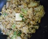 春キャベツと鶏こま切れ肉の親子炒めご飯作り方11写真