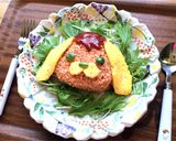 簡単キャラごはん☆オムライスおむけん☆作り方15写真