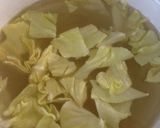 鯖缶とキャベツで簡単ペペロンチーノ作り方1写真