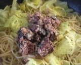 鯖缶とキャベツで簡単ペペロンチーノ作り方4写真